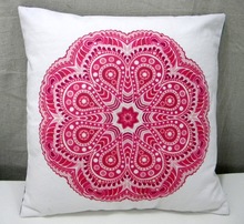 Cushionindia 100% Cotton Healing Therapy Mandala Cushions, Technics : Photo Print