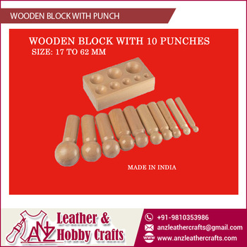 Wooden Block with Punch