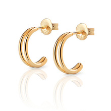  DOUBLE GOLD HOOP, Style : Popular