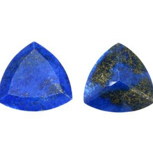 Lapis Gemstone Trillion Cut Gemstone