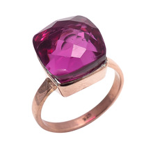 Pink Tourmaline Quartz ring