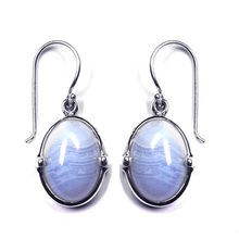 Blue Less Sterling Silver Earring