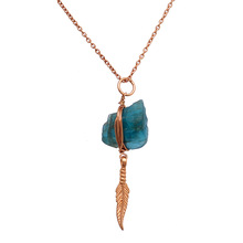 Chain Apatite Rough Necklace