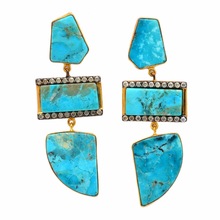  Natural Turquoise Dangle, Style : Classic