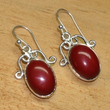 Red stone Earrings, Occasion : Anniversary, Engagement, Gift, Party, Wedding