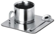 HRM STAINLESS STEEL Double Walled Tea Cup
