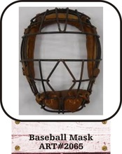 Leather Baseball Mask, Size : Customized