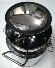 HRM Metal Stainless Steel Milk Can, Size : 5L