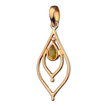 Meadows Enchanting Citrine Silver Pendant, Occasion : Gift