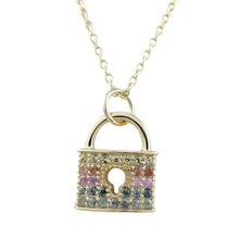 multi sapphire gemstone necklace