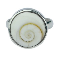 925 Silver Shiva Pearl gemstone Ring