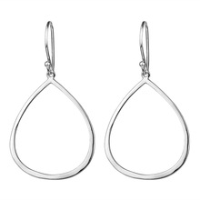 Silver Plain hanging earrings