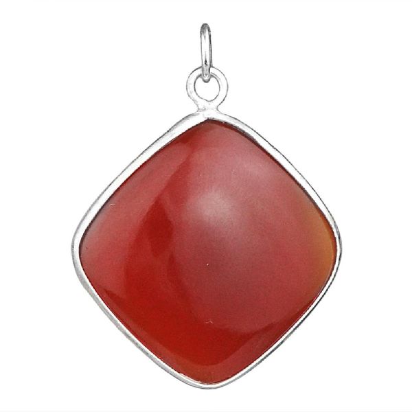 Meadows silver red onyx pendant, Occasion : Gift