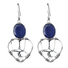 Silver tanzanite Earring