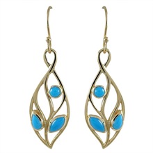 Turquoise earrings, Style : Classic
