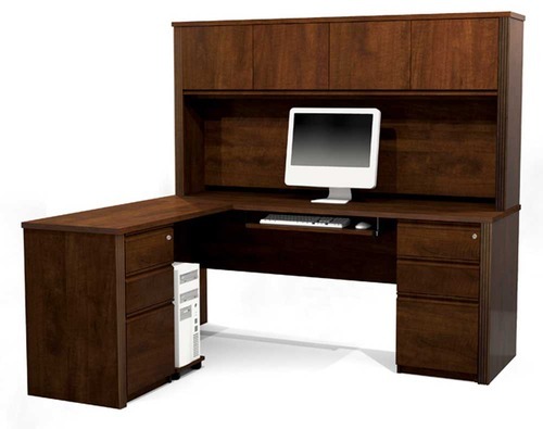 Polished Plain Wooden Computer Table, Color : Black, Brown