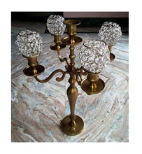 Gold crystal candelabra, for Weddings