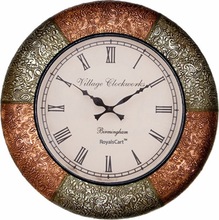 Decorative Wooden Analog Wall Clock, for Home Decoration, Color : Gold