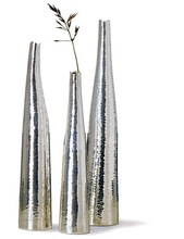 WEDDING WORLD Aluminium antique silver vases