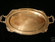 Unique wedding tray gold plated, Feature : ECO-frendly
