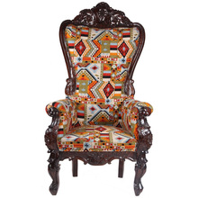 Cotton Solid Wood Long Chair