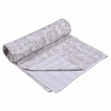 Queen size kantha quilt, for Bedding, Decorative, Pattern : Patchwork