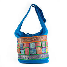 Cotton Fabric women jhola bag, Size : 38x38x18 Cm Approx, Style ...