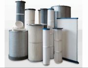 Round Polyester pleated dust collection cartridge, for Filter Use, Size : 0.01 - 1 micron