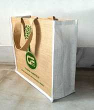GEE reusable jute shopping bags, Handle Type : Webbing tape