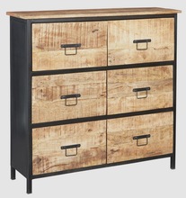 Iron Wooden Chest Drawers