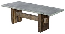 Metal Fitting Top Dining Table