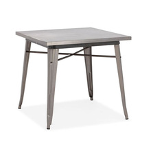 Steel Finish Portable Coffee Table