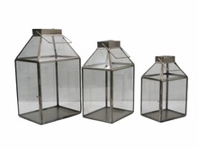 EXOTIC INDIA Metal Glass Lantern