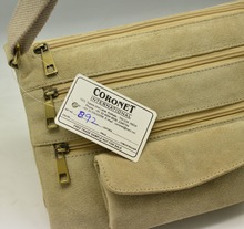 genuine suede leather messenger bag