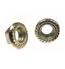 Brass hex flange nut