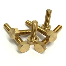 Hex brass bolt