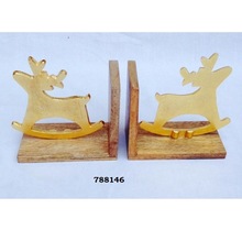 Wood Metal Book End