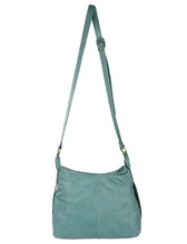 OEM Washed leather crossbody bag, Color : Dark Green