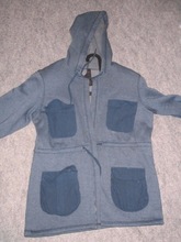 cotton viscose hooded jacket