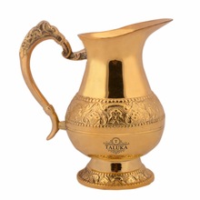brass glass water pitcher