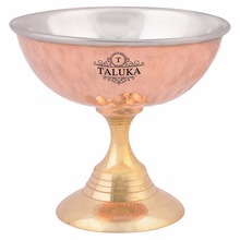 Steel copper ice cream cup, for Tableware, Shape : Round Shape