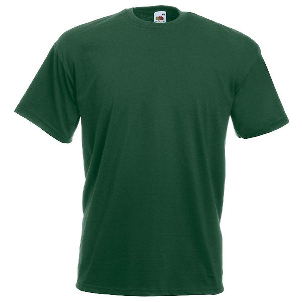 Green Mens Round Neck T-Shirt, Size : L, XL, XXL