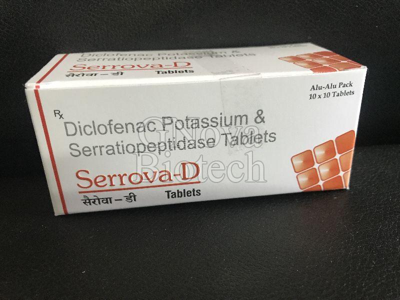 Serrova-D Tablets, for Clinical, hospital etc.