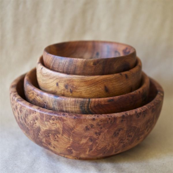 Bamboo Wooden Salad Bowl, for Food