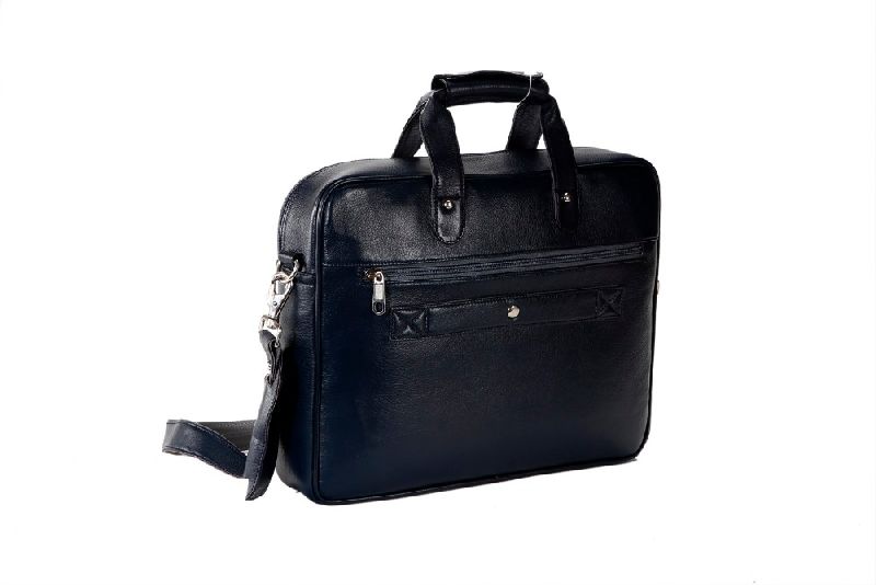 Business Portfolio Straps Leather Laptop Bag, Gender : Unisex