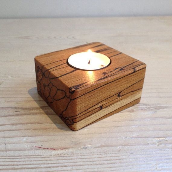 Customized Shape Accepted Wood Decorative Candle Holder, for Home Decoration