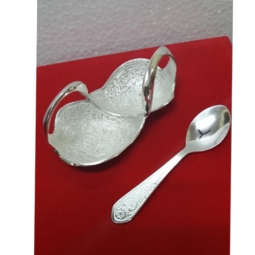 Duck Shape Silver Colour Coated Tray