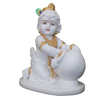 Resin marble krishna statue, Color : Customized Color