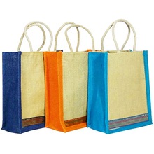 printed jute bag