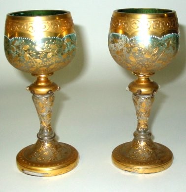 Silver And Gold Colour Coated  Glass